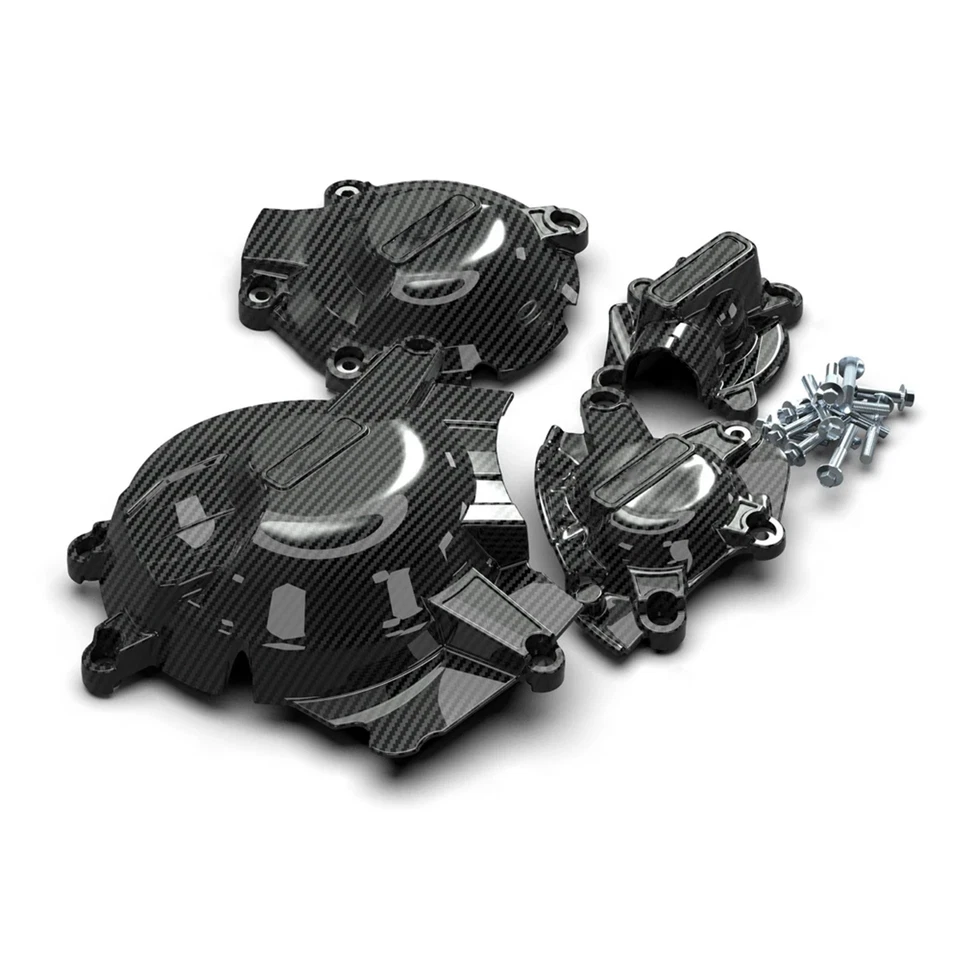 For Suzuki GSXR1000 GSXR1000R 2017-2023 Carbon Pattern Engine Protective Cover Foto 3 de 4