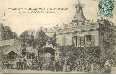 HAUTS DE SEINE BOULOGNE BILLANCOURT Restaurant du Moulin Rose Maison PELLOUX