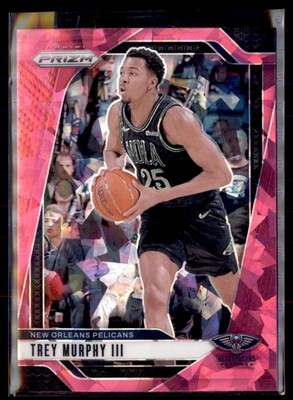 2024-25 Panini Prizm Pink Cracked Ice Trey Murphy III New Orleans Pelicans #173