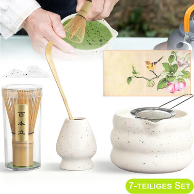 Matcha Set Matcha Besen Set Matcha Tee Set Matcha Schale Matcha Löffel 7teiliges