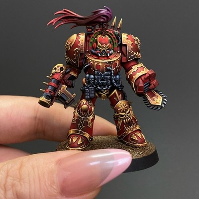 World Eaters Terminator Azrakh The Annihilator Warhammer 40k Pro Painted Figure