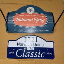 Motor Sport ?Sunbeam Talbot Alpine National Rally 2015? & 1996 RAC Classic Signs