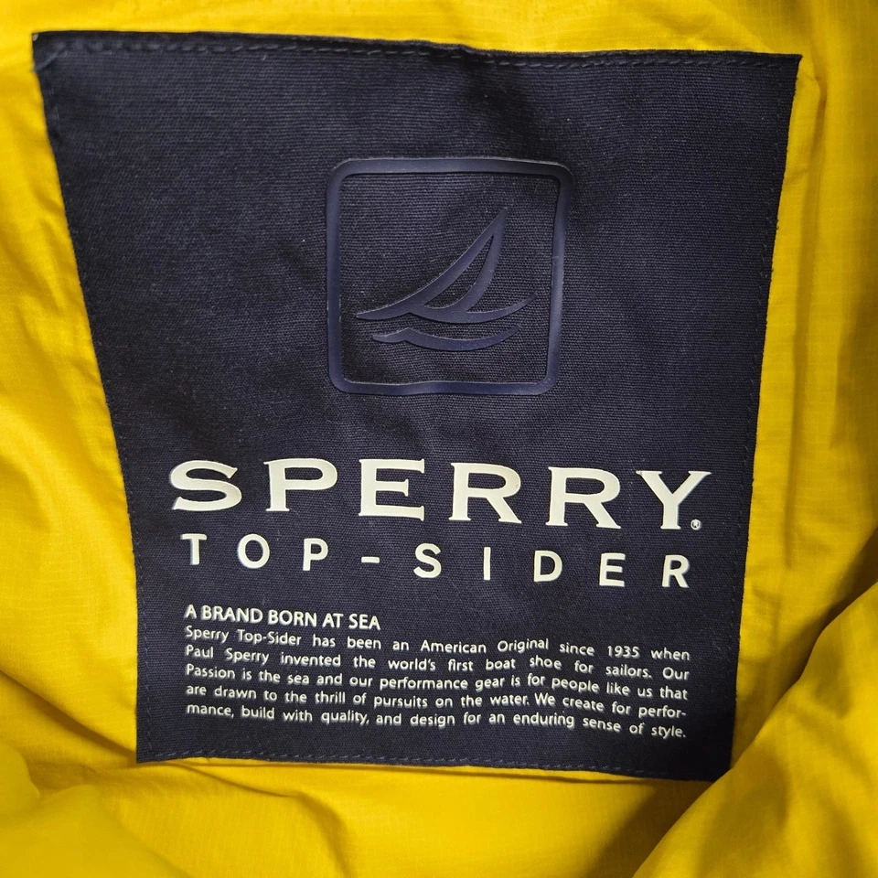 Chaleco polar Sperry Top-Sider verde oliva para hombre talla grande gris bolsillos recortados Foto 4 de 4