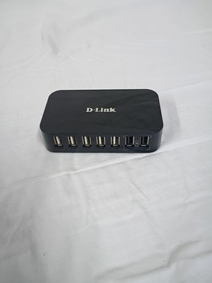 D-Link DUB-H7 USB 2.0 7 Port Fast Charging Hub Black 