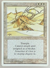 Magic the Gathering: Elder Land Wurm MTG Core Set 4th Edition Regular NM
