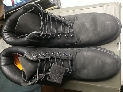 Timberland Premium Boot Black MB 12 M TB0100173 Waterproof 6 Inch