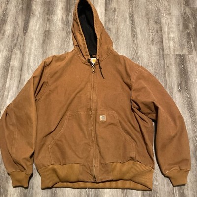 Carhartt Men's XL Brown Cotton Blanket Jacket Lined