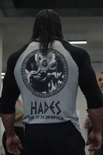 Iron Gods Hades Workout Shirt Gym Shirt Mens Raglan Shirt Gym Outfit Pump Cover
