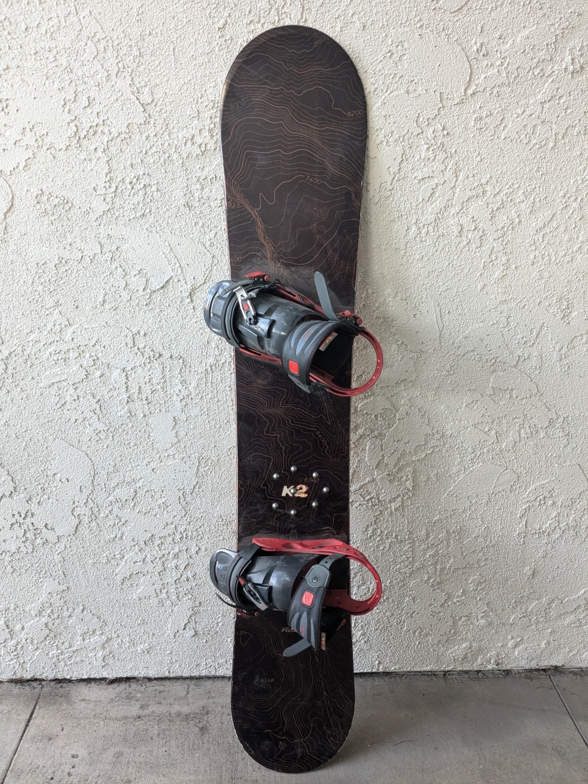 With Burton Bindings 62 Inches