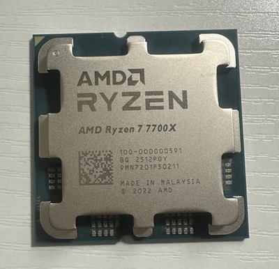 AMD Ryzen 7 7700x Processor (5.4 GHz, 8 Cores, LGA 1718/Socket AM5) Box Open Box