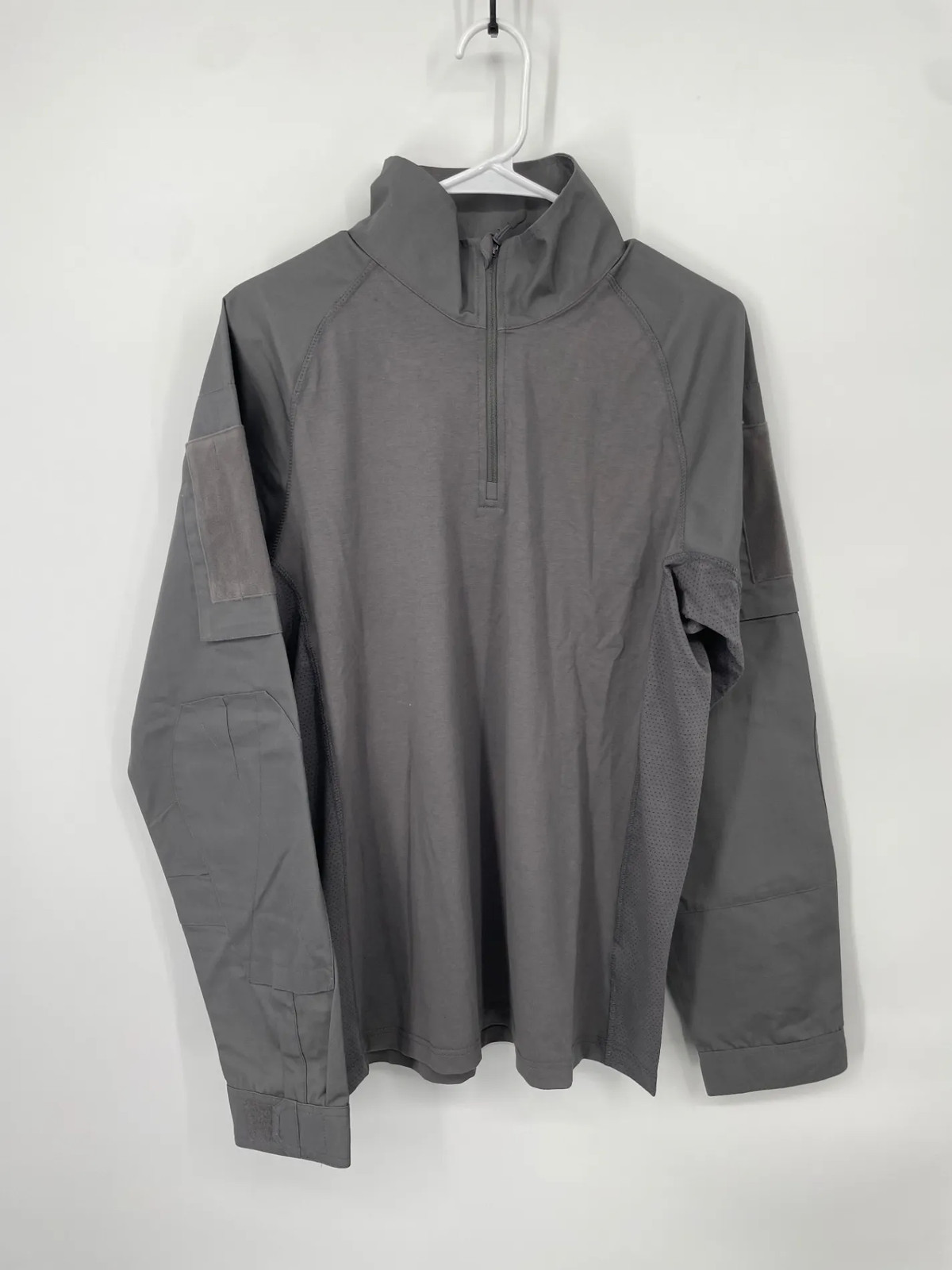 La police gear mens tactical combat shirt l grey 1/4 zip pullover nwt