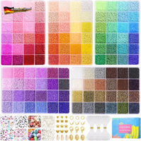 Funtopia Perlen Set 120 Farben, 2Mm Perlen Zum AuffäDeln, Perlen FüR ArmbäNder M