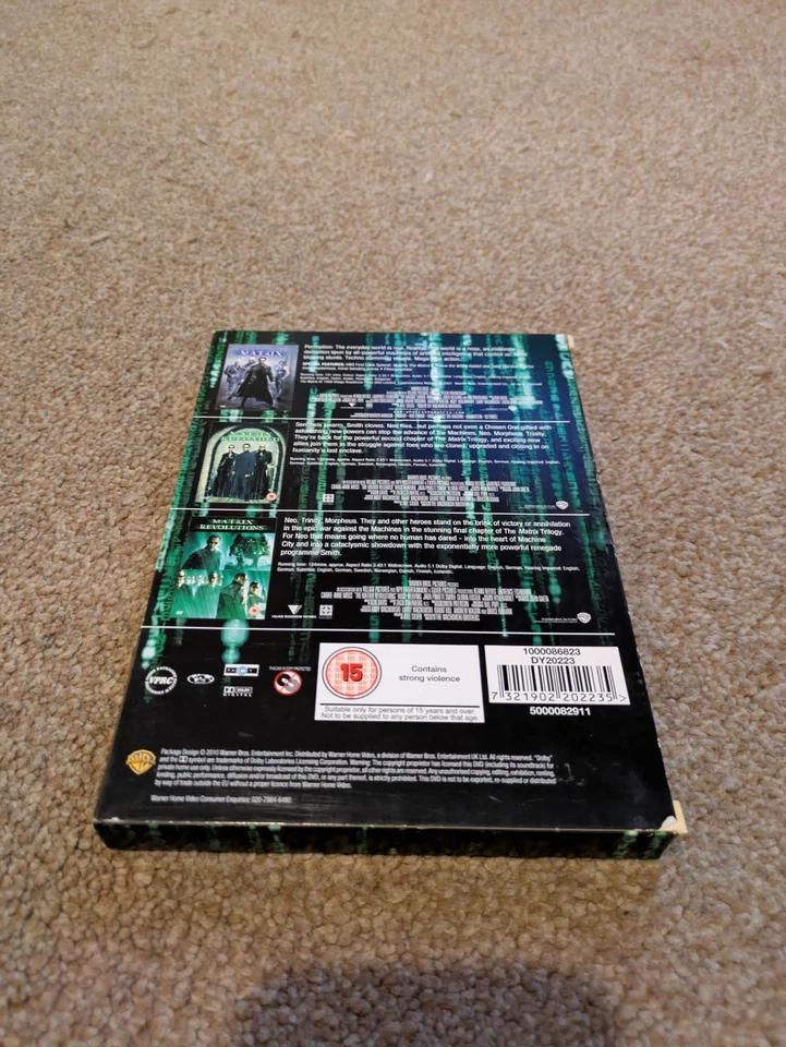 Complete Matrix Trilogy on DVD with Protective Sleeve Region 2 - Image 2 of 4