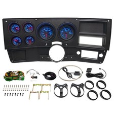 Glowshift Black Gauge Set Dashboard Panel Pod For 73-87 Chevy C10 Diesel Swap Glowshift Black Gauge Set Dashboard Panel Pod For 73-87 Chevy C10 Diesel Swap
