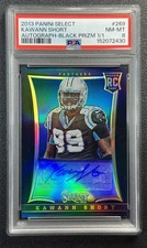 1/1 KAWANN SHORT PSA 8 2013 PANINI SELECT #269 ROOKIE AUTO BLACK PRIZM RC 1/1