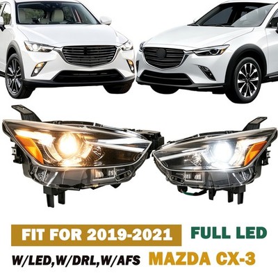 FIT FOR 2019-2021 Mazda CX-3 Pair/RH/LH Headlight Assembl Full LED AFS DH5C51030