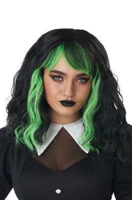 Brand New Cute N Crafty Witch Adult Wig (Electric Green)