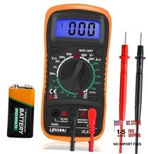 Orange  Black Multimeter Battery Voltage Multi Tester