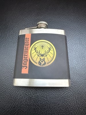 Original Jägermeister Flachmann Edelstahl 180 ml Hirschlogo Taschenflasche