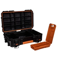 RIDGID Tool Small Parts Storage Box Organizer Pro Gear System Case Water Seal