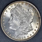 1896 $1 MORGAN SILVER DOLLAR KM# 110 Grade:  AU++ A6898