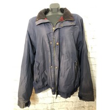 Woolrich John Rich And Bros Mens Zip Button Lined Jacket Coat Deep Navy Size L