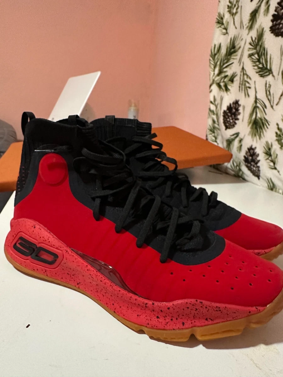 Under Armour Curry 4 Red Black Gum for sale | eBay