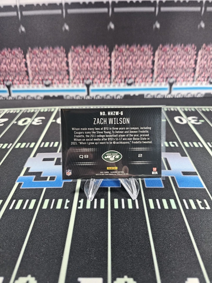 2021 Panini Illusions Zach Wilson Holoheros RC CASE HIT New York Jets (277) - Image 2 of 2