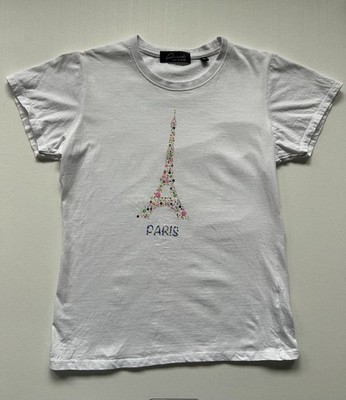 Paris Yan Master Women s Eiffel Tower Graphic Tee Size Medium