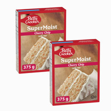 2 x Betty Crocker Super Moist Cherry Chip Cake Mix