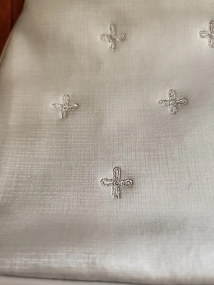 Bolso de mano vintage sin marca color plata asa superior con bordado metálico plateado Foto 2 de 4