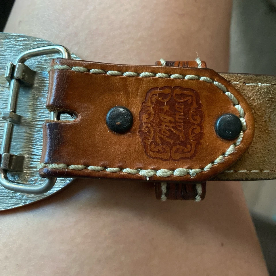 Authentic Tony Lama  C40064 tooled leather Belt Size 32   - Image 2 of 4