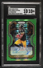 2020 Panini Prizm Rookie Neon Green Pulsar Chase Claypool SGC 10 GEM Auto uk2