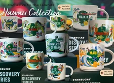 STARBUCKS HAWAII COLLECTION - HAWAII DISCOVERY MUGS "NEW IN BOX"