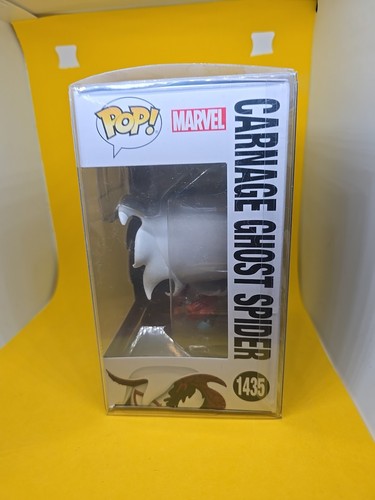 Funko Pop! Marvel #1435 Carnage Ghost Spider w/Pop Protector - Picture 2 of 6