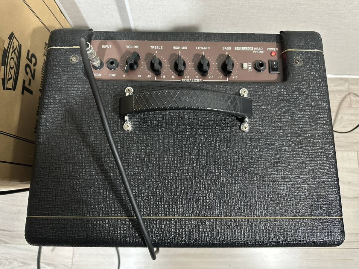 Vox T-25 Bass Amp Combo 25w Beatles Style Black/brown Used | eBay