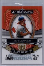 Jeff Burroughs 2025 Leaf Optichrome Baseball 1/1 Pre Production Proof