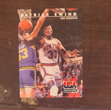 SkyBox 1992 USA Basketball Patrick Ewing NBA Shooting #26 New York Knicks Card