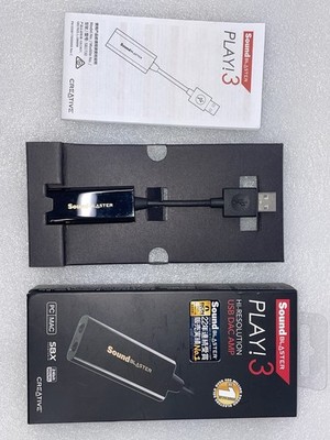 Creative Sound Blaster Play! 3 USB DAC AMP amplifier up to 24bit / 96kHz Japan
