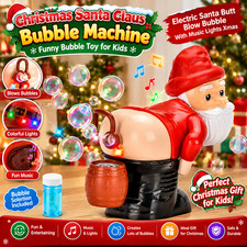 Funny Santa Bubble Butt Machine Toy Bubble Blower  bubble blowing santa