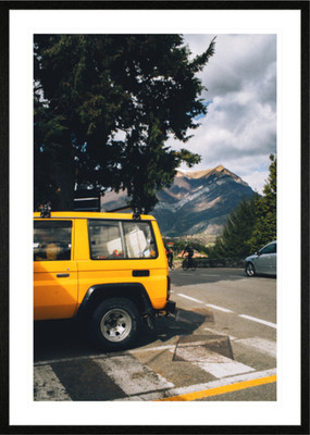 A good day - Fine Art Print Photograph Lago di Como 2024 35mm film (Yellow Car)