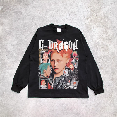 G-DRAGON SWEATSHIRT KPOP JERSEY BIG BANG OUTFIT FOR GD CONCERT