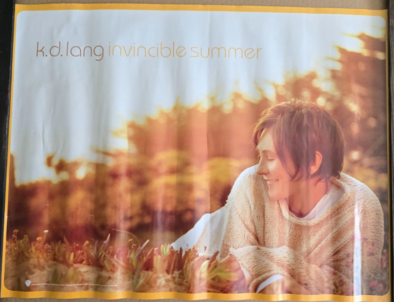 KD Lang 2000 Promo Poster - Invincible Summer - 18" x 24" P13