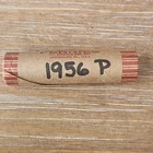 1956 P Lincoln Wheat Cent Pennies ~ Circulated ~ Full Roll of 50
