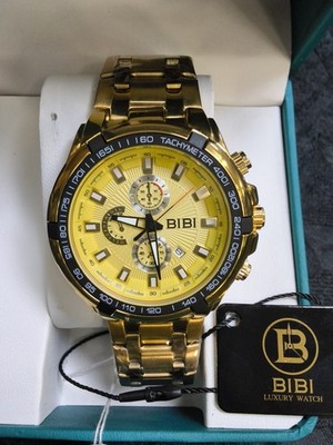 Gold Dial Gold Band Bibi Watch