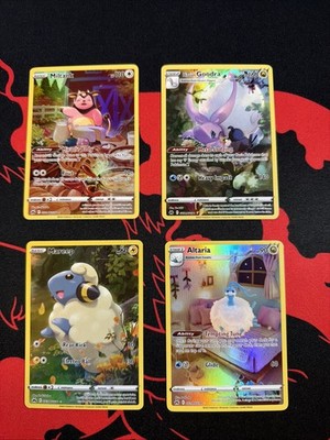 Lot Of 4 Pokemon TCG Cards Galarian Gallery See Pics, Miltank, Altaria, Mareep