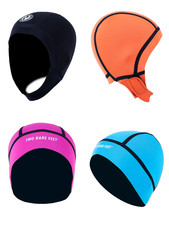 Two Bare Feet 2.5mm Neoprene Swim Chinstrap Watersports Cap - Scuba Surf Sea