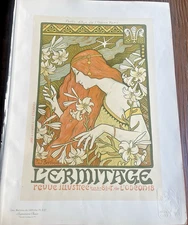 1897 Paul Berthon L’Hermitage — Maîtres de l’Affiche PL.227 Art Nouveau Lithogra