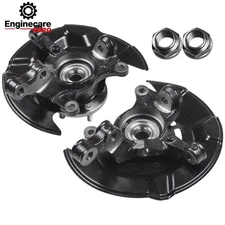 Front Steering Knuckle & Wheel Bearing Hub Assembly Pair 2 for Toyota Corolla