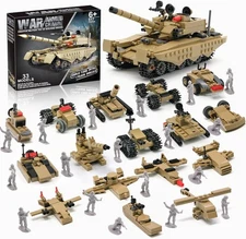 Army Tank Toy Building Blocks Set Compatible with Lego, Create a 517PCS 
